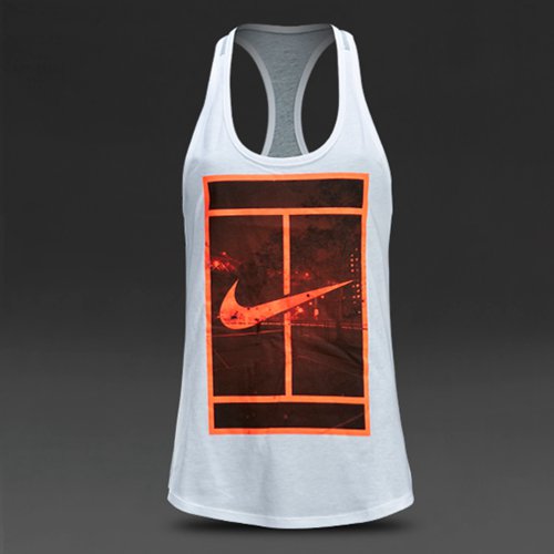 Nike Court Logo Racerback Tank White for Women